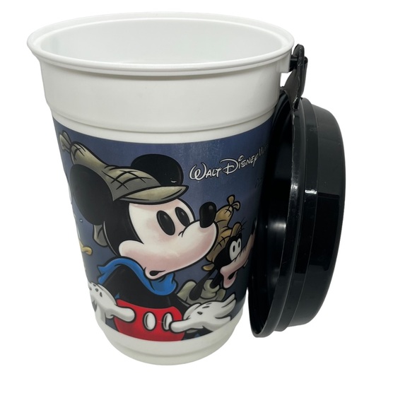 Vintage Disney Parks Haunted Mansion Mickey Goofy Popcorn Bucket - Picture 5 of 7